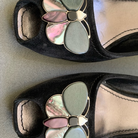 Vintage Louis Vuitton butterfly short wedges - Picture 5 of 8